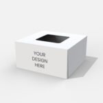 Folding box with window mockup 151051