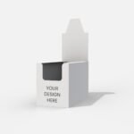 Trapezoidal backboard bottom display box mockup 171162