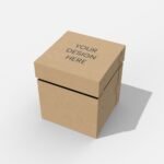 Box with lid mockup 160024