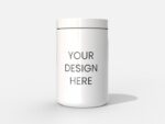 Cylinder plastic jar mockup 512540