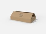 Cardboard shipping box mockup