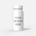 Plastic medicine bottle mockup