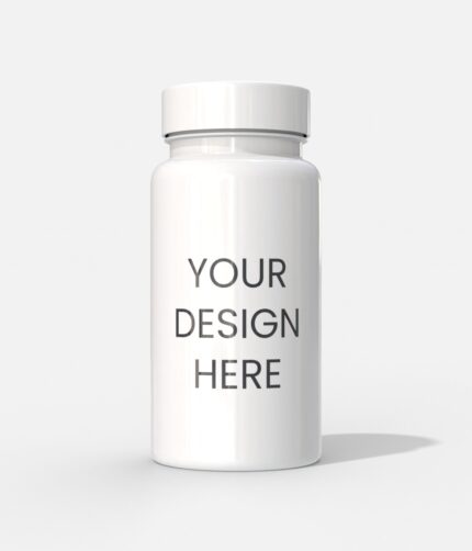 Plastic medicine bottle mockup