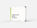 Hardcover landscape book mockup