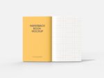 8×10 Open hardcover book  mockup