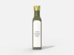 Glass condiment bottle mockup 512641