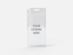 Transparent hanging pouch mockup 605510