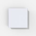 Square mailer box mockup