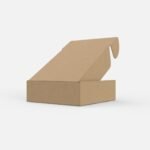 Square box packaging mockup