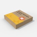 Square pizza box mockup