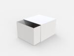 Square gift box mockup