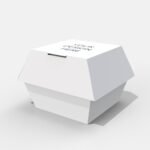 Burger square box mockup