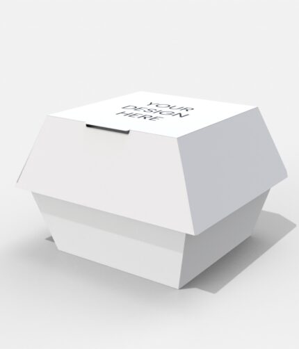 Burger square box mockup