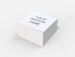 Square cardboard box mockup
