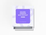 Square drawer box mockup