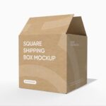 Square Shipping Box | Durable Cardboard Box for Delivery