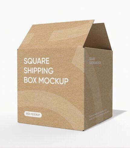 Square Shipping Box | Durable Cardboard Box for Delivery