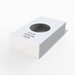 Folding box have window mockup