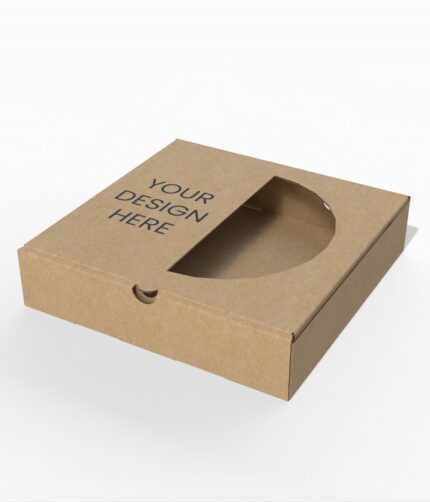 Pizza box have window mockup
