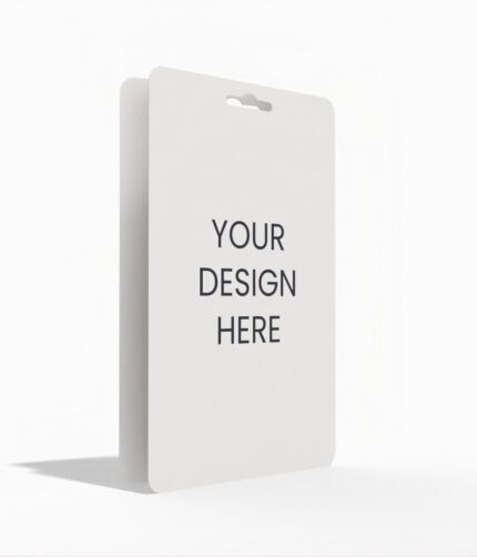 Rectangular hang tag mockup