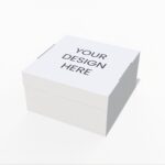 Flip top rectangle packaging box mockup