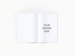Open magazine mockup
