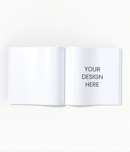 Open square magazine mockup