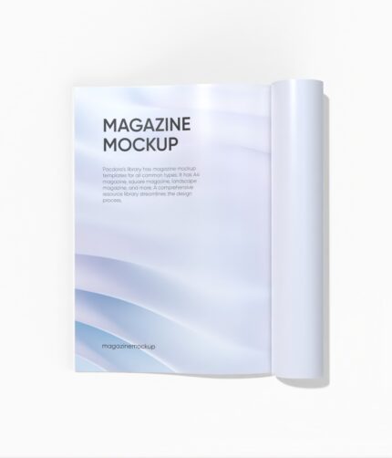 One page magazine mockup