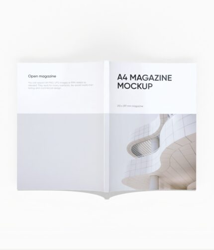 A4 Magazine cover mockup