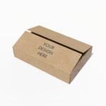 Flip-top mailer box mockup