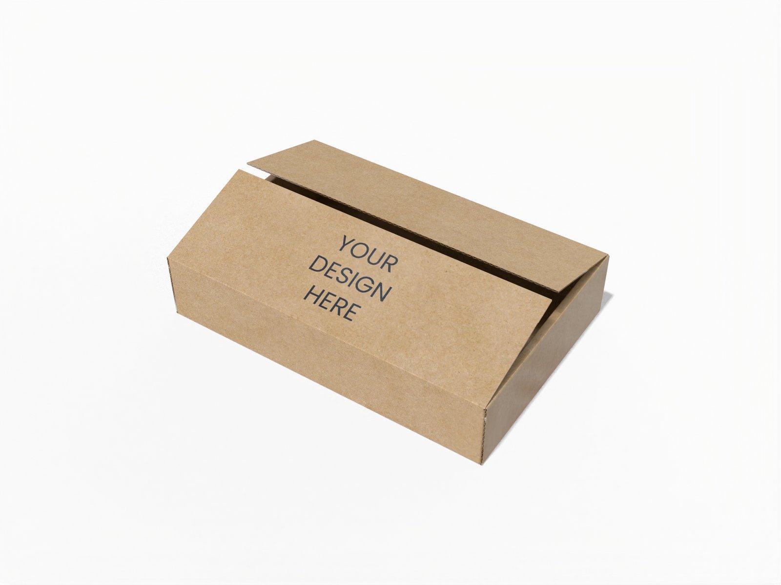 Flip-top mailer box mockup Flip-top mailer box mockup