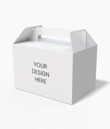 Tuck end box with handle mockup