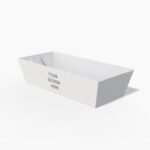 Paper tray box mockup