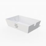 Paper food tray mockup