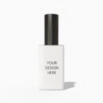 Perfume spray bottle mockup