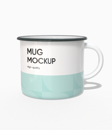 11oz enamel mug mockup