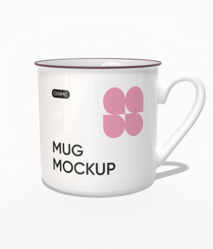 11oz enamel mug mockup