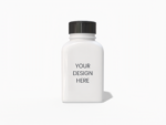 Nutritional supplement square bottle mockup