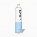 Plastic water bottle mockup