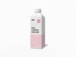 1000ml beverage carton mockup