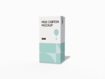 200ml juice carton mockup