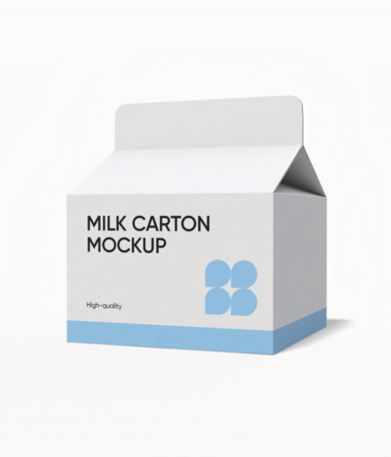 Milk carton mockup