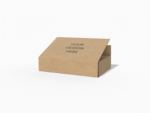 Envelope box with dust flap mockup