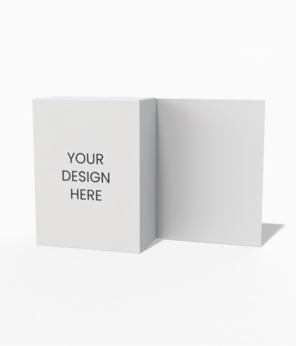 Folding paper packaging box mockup