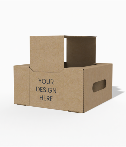 Folding display box mockup