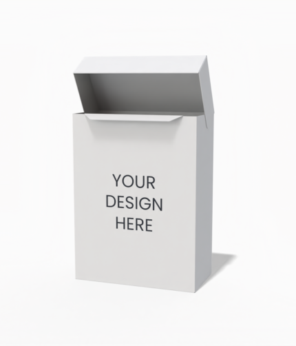 Folding paper packaging box mockup