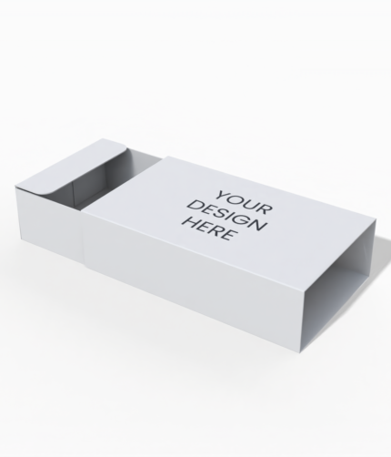 Cardboard drawer packaging box mockup