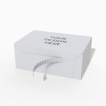 Courier zipper box mockup