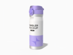 Stainless steel direct drink bottle mockup