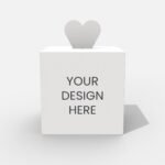 Gift box packaging mockup